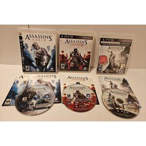 Assassin's Creed Bundle~ 1-3 PlayStation 3 PS3 - Complete with Manuals